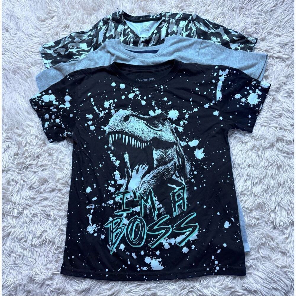 3 piece boys graphic T-shirt bundle size L 14-16 & XL16 by Cat & Jack, Fresh Lau